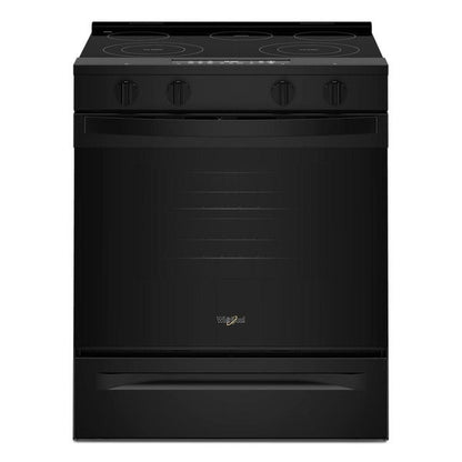 30" Electric Smart Range With Air Cooking Technology And Steam Clean - Black