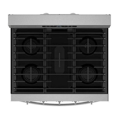 30" Gas Range With Air Cooking Technology, No Preheat Air Fry And Air Baking And Self Clean - Fingerprint Resistant Stainless Steel