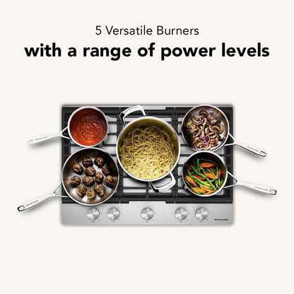 KitchenAid 30" Gas Cooktop With 5 Versatile Burners
