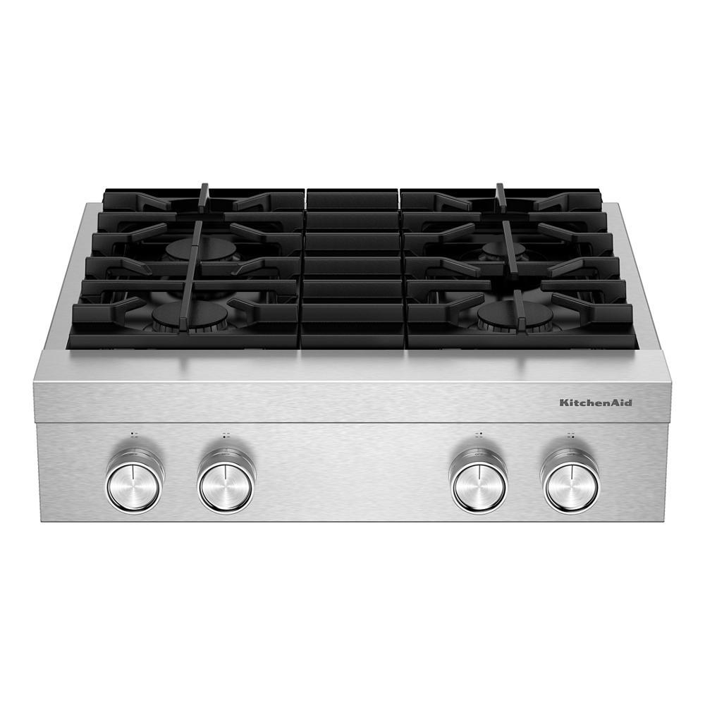 Kitchenaid 30" 4-Burner Gas Commercial-Style Rangetop - Stainless Steel