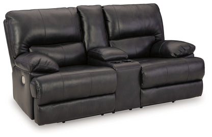 Mountainous - Power Reclining Loveseat With Console /Adj Headrest - Eclipse