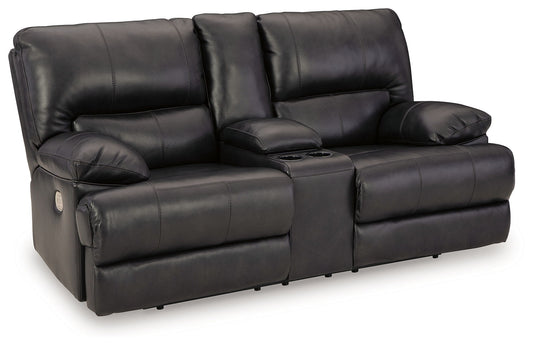Mountainous - Power Reclining Loveseat With Console /Adj Headrest - Eclipse