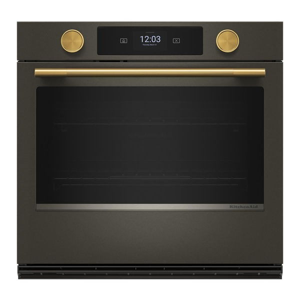 30" Smart Electric Single Wall Oven With Assisted Cooking Modes - Black Ore