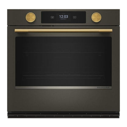 30" Smart Electric Single Wall Oven With Assisted Cooking Modes - Black Ore