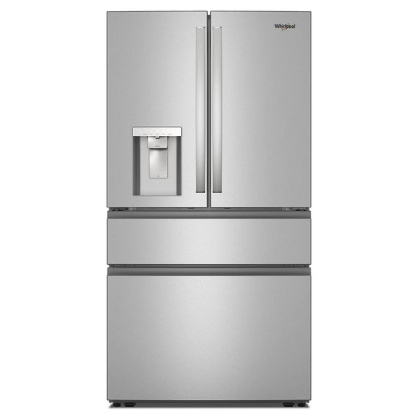 Whirlpool 29 Cu. Ft. Family-Sized Capacity French Door Refrigerator With Flexible Temperature Drawer, Adjustable Glass Shelves - Fingerprint-Resistant Stainless Finish