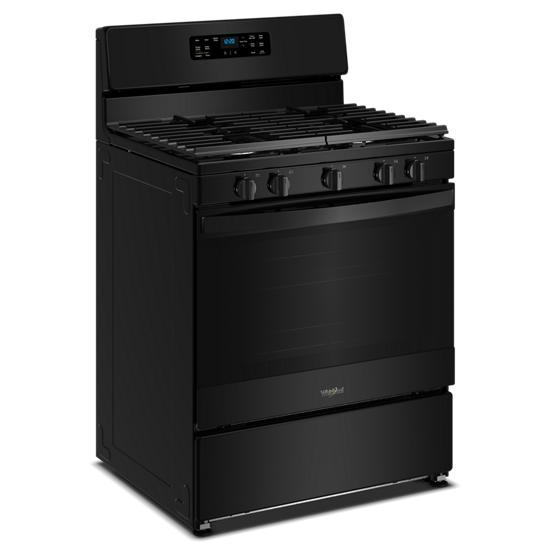 30" Gas Range With Crispy Mode And Griddle Zone - Black