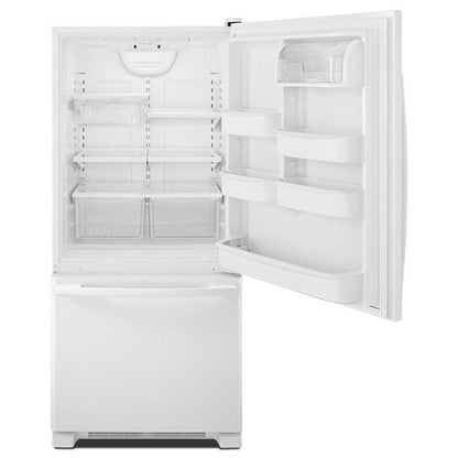 29" Wide Bottom-Freezer Refrigerator With Easyfreezer Pull-Out Drawer, 18 Cu. Ft. Capacity - White-On-White