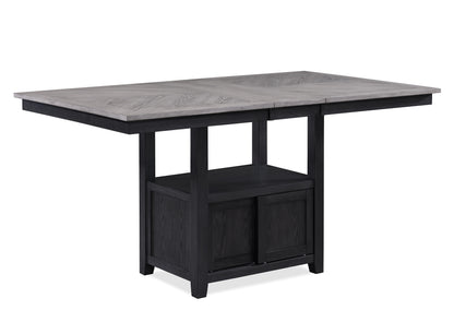 Buford - Counter Height Table - Charcoal / Light Gray