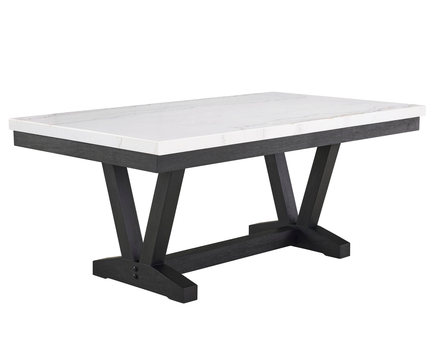 Varley - 6 Piece Dining Room Set - White / Gray