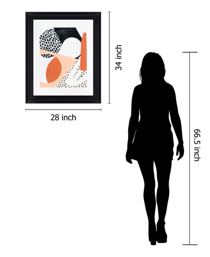 Terracotta Play - 28" x 34" Framed Wall Art