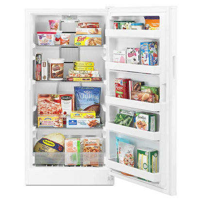 16 Cubic Feet Upright Freezer With Led Lighting - White