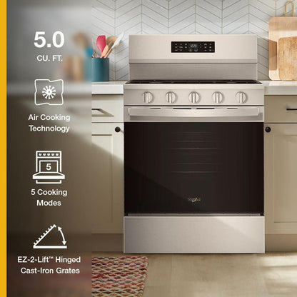 30" Gas Range With Air Cooking Technology And Ez-2-Lift Hinged Grates - Fingerprint Resistant Stainless Steel