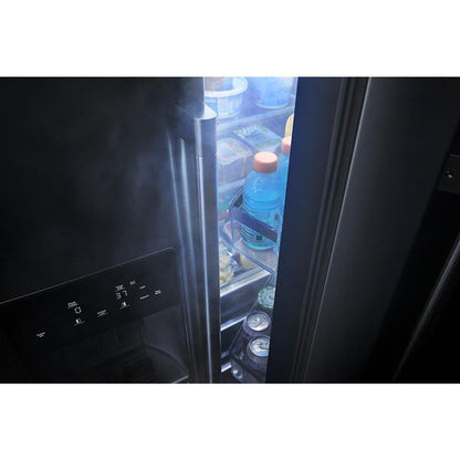 36" Wide Full-Depth Side-By-Side Refrigerator With Arctic Blue Interior - 28.7 Cu. Ft.