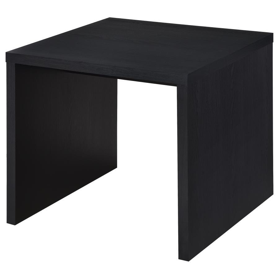 Knapp - Engineered Wood Square Side End Table - Black