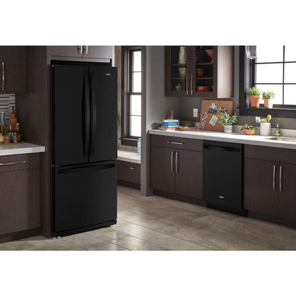 30" Wide French Door Refrigerator, 20 Cu. Ft. - Black
