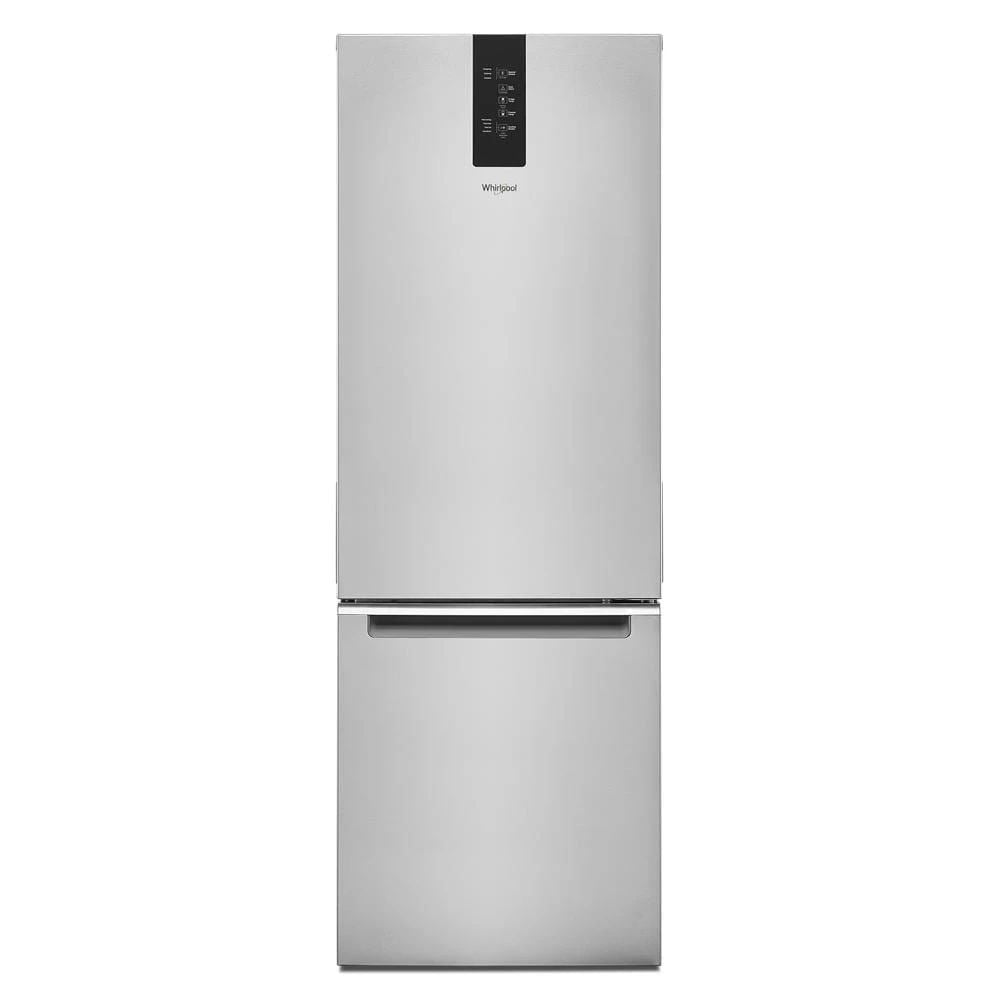 24" Wide Garage-Ready Bottom-Freezer Refrigerator, 12.9 Cubic Feet - Fingerprint-Resistant Stainless Finish