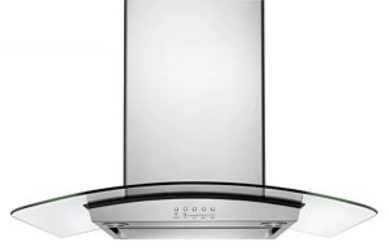 36" Modern Glass Island Mount Range Hood