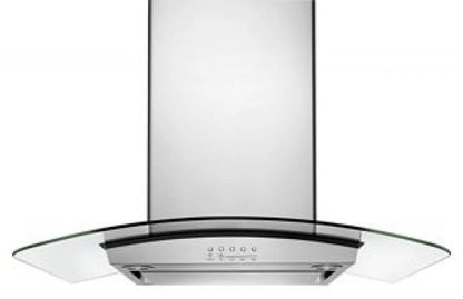 36" Modern Glass Island Mount Range Hood