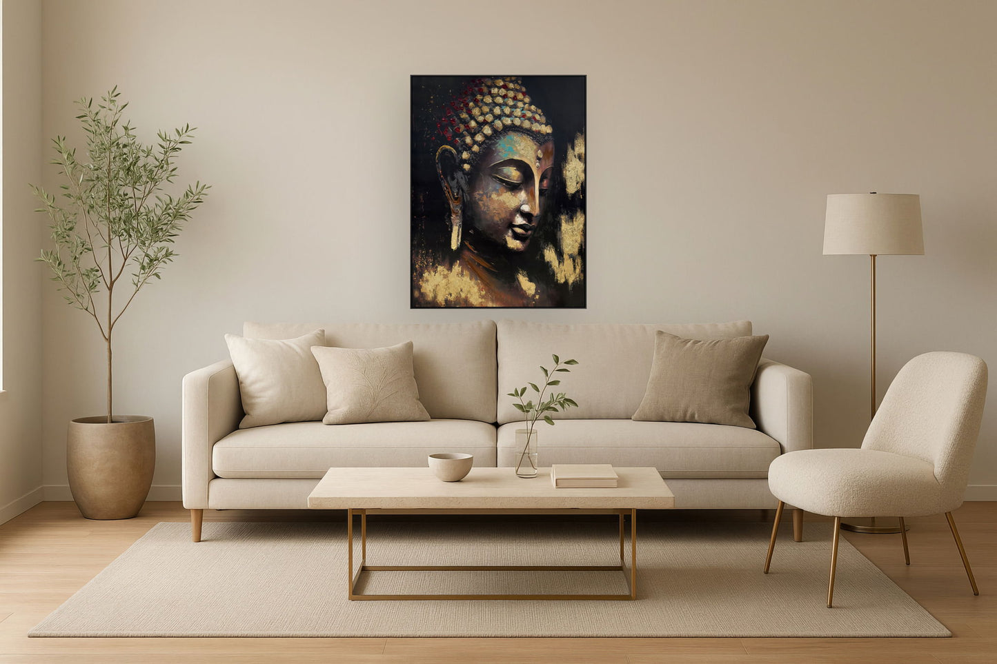 Buddha On Black - Black