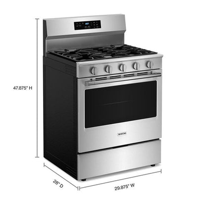 30" Wide Gas Range With No Preheat Air Fry And Air Baking - 5.0 Cu. Ft. - Fingerprint Resistant Stainless Steel