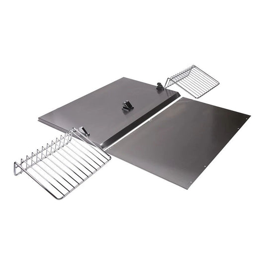 30" Range Hood Backsplash Kit With Dual Position Shelf, Fits Jxw9030Kwp And Jxu9130Wp, Size: 20" H - Stainless Steel