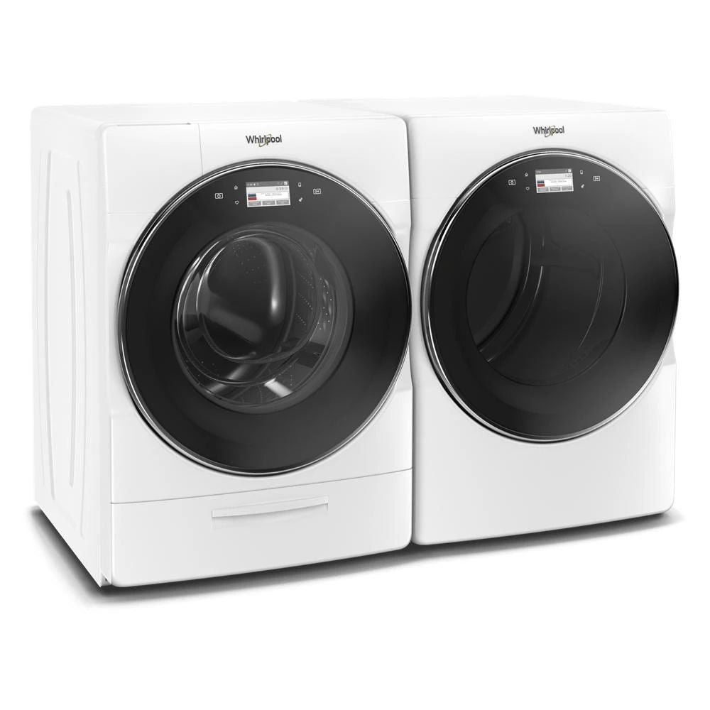 7.4 Cubic Feet Smart Front Load Electric Dryer - White