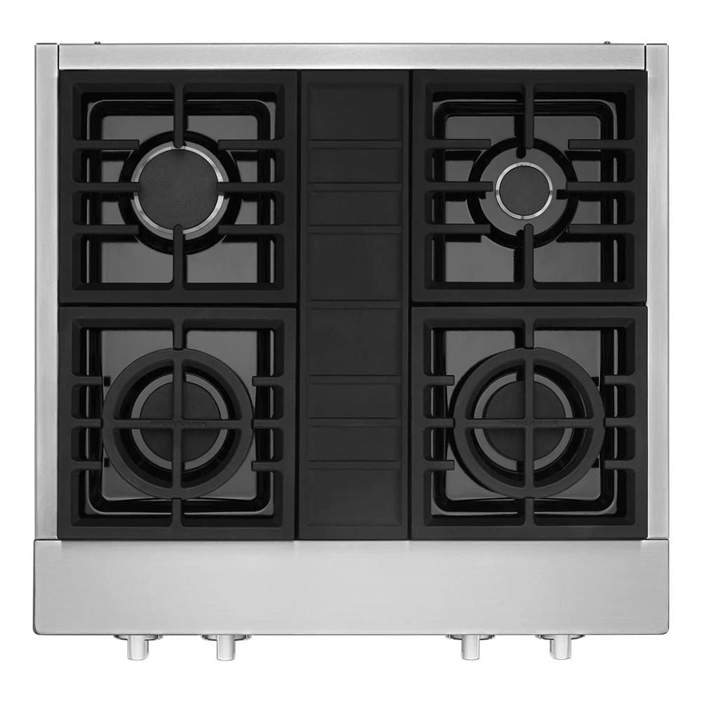 30'' 4-Burner Commercial-Style Gas Rangetop - Stainless Steel