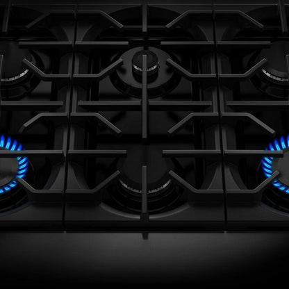 36" 6 Burner Commercial-Style Dual Fuel Range With No Preheat Air Fry Mode - Scorched Orange