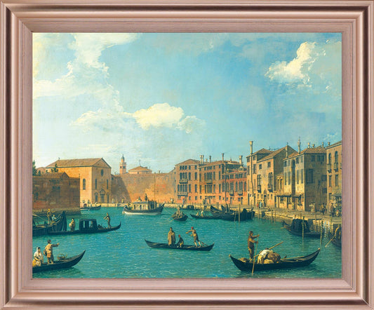 Sunlit Waterscape - 28" x 34" Framed Wall Art