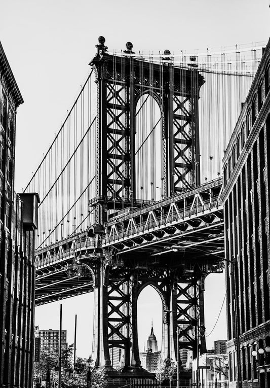 & Manhattan Bridge By Bill Carson Photography (Small) - Dark Gray