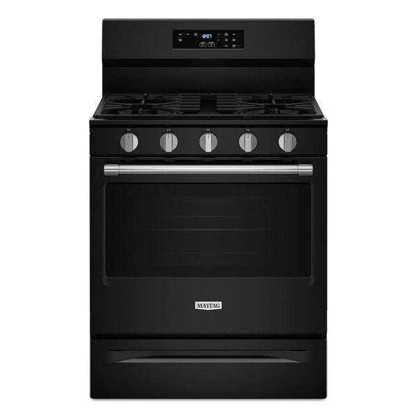 30" Wide Gas Range With Steam Clean - 5.0 Cu. Ft. - Black