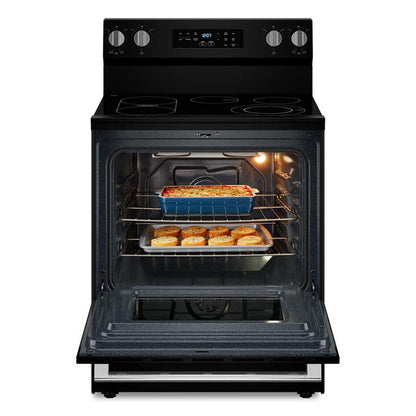 30" Wide Electric Range With No Preheat Air Fry And Air Baking - 5.3 Cu. Ft. - Black