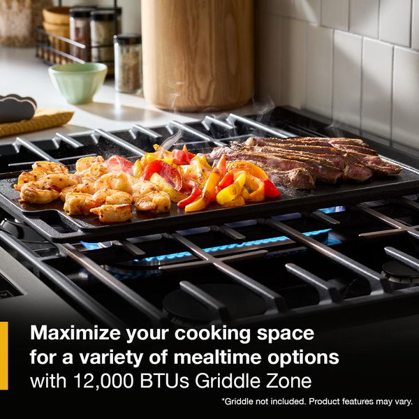 30" Gas Smart Range With Air Cooking Technology - White