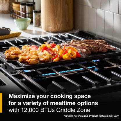 30" Gas Smart Range With Air Cooking Technology - White