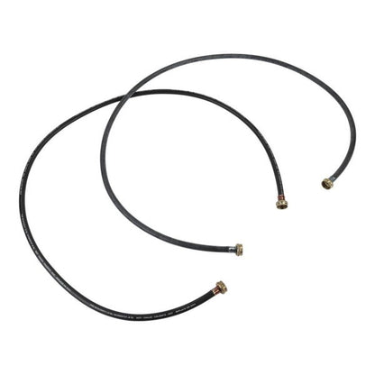6' Black Braided Washer Fill Hoses, 2 Pack