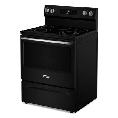 30" Wide Electric Range With Steam Clean - 5.3 Cu. Ft. - Black