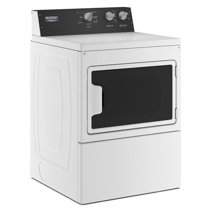 Commercial-Grade Residential Gas Dryer, 7.4 Cubic Feet - White
