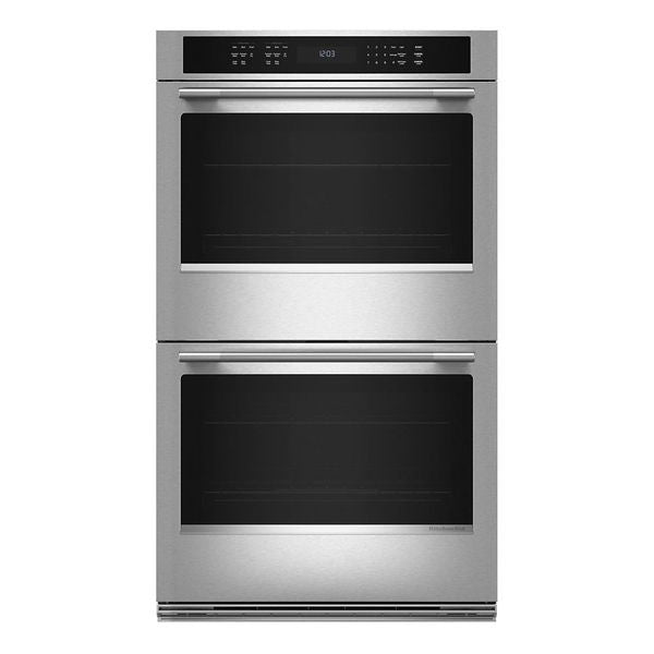 30" Electric Double Wall Oven With No Preheat Air Fry Mode - Printshield Finish