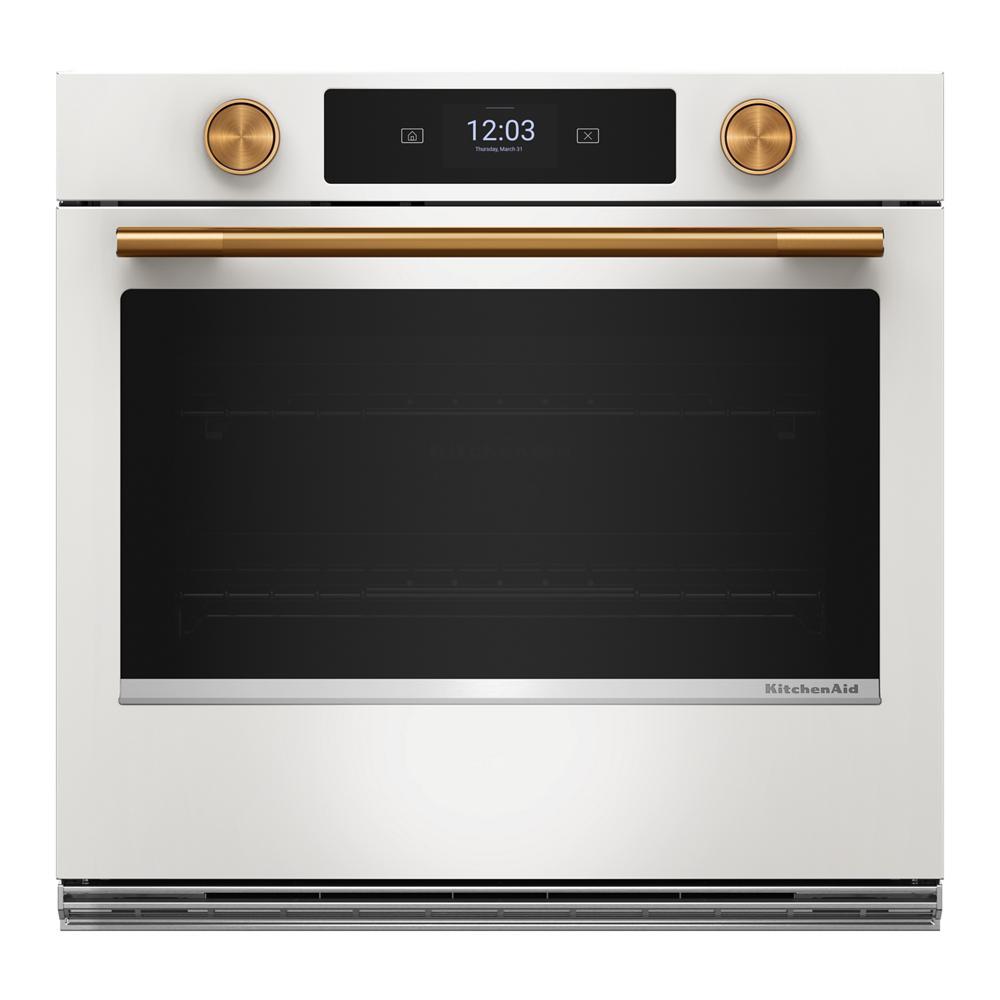 30" Smart Electric Single Wall Oven With Assisted Cooking Modes - Porcelain White - Porcelain White