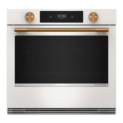 30" Smart Electric Single Wall Oven With Assisted Cooking Modes - Porcelain White - Porcelain White