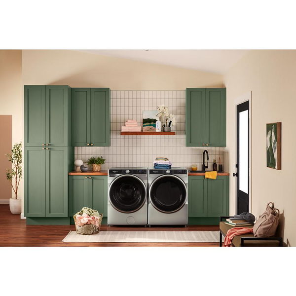 7.4 Cu. Ft. Smart Front Load Energy Star Electric Dryer With Steam Capabilities - Radiant Silver