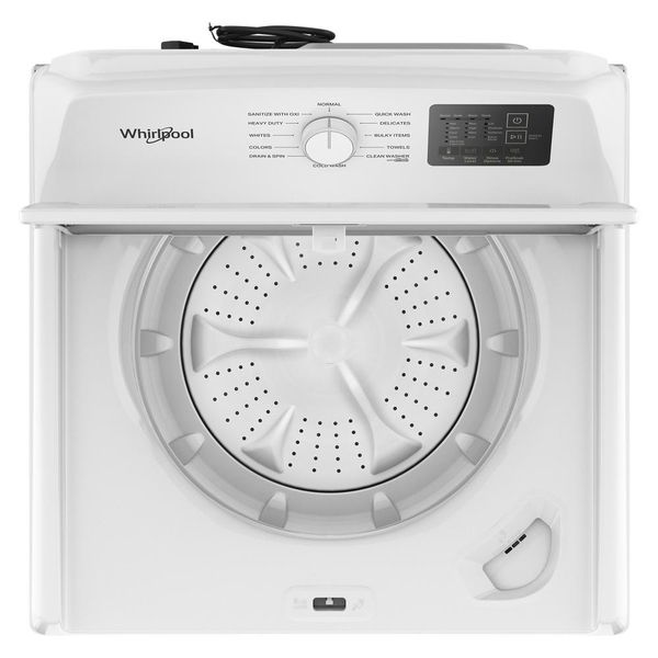 4.3 Cu. Ft. Whirlpool Top Load Impeller Washer With Quick Wash Cycle And Soft Close Glass Lid