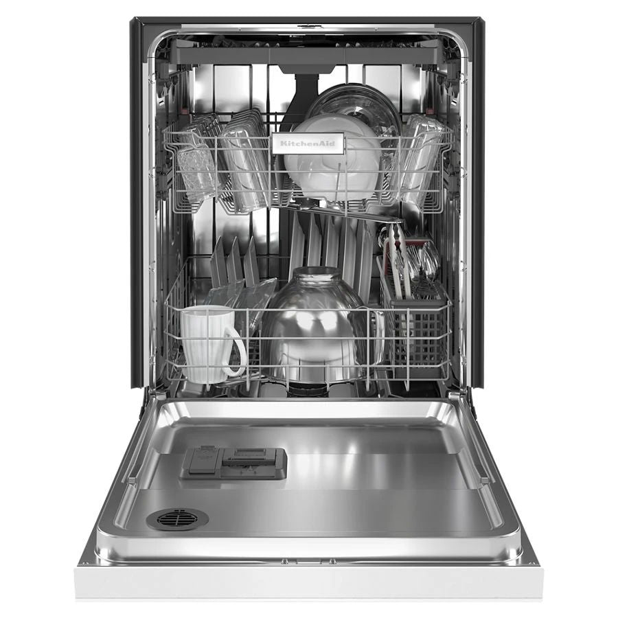 Third Level Utensil Rack Dishwasher With 30+ Total Wash Jets, 39 dBA, Triple Filtration System - White