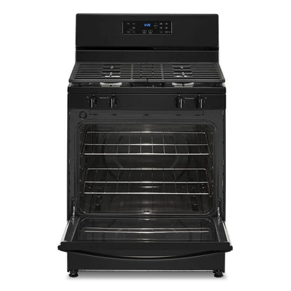 5.1 Cubic Feet Freestanding Gas Range With Broiler Drawer - Black