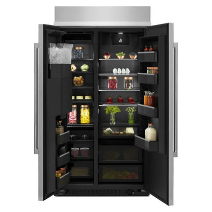 Rise 42" Built-In Side-By-Side Refrigerator With External Ice And Water Dispenser