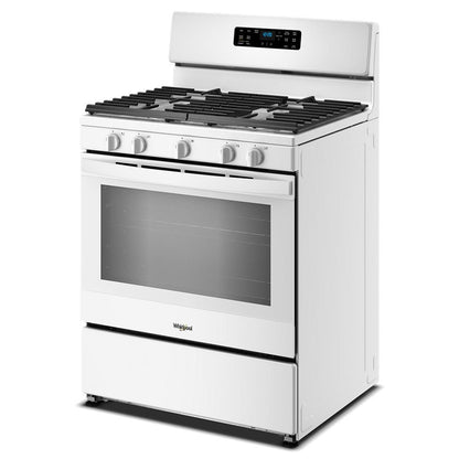 30" Gas Range With Crispy Mode And Griddle Zone - White
