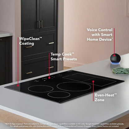 30" Temp Cook Induction Cooktop With 5 Cooking Zones