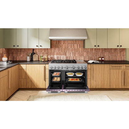 48" 6 Burner Commercial-Style Dual Fuel Range With Griddle - Wildflower