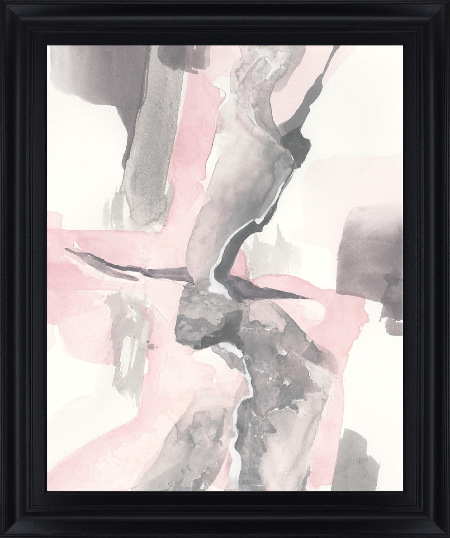 Blush Drift - 28" x 34" Framed Wall Art