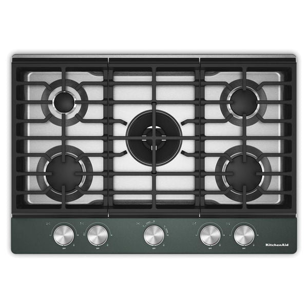 KitchenAid 30" Gas Cooktop With 5 Burners And Integrated Wok Grate, Electronic Ignition - Juniper